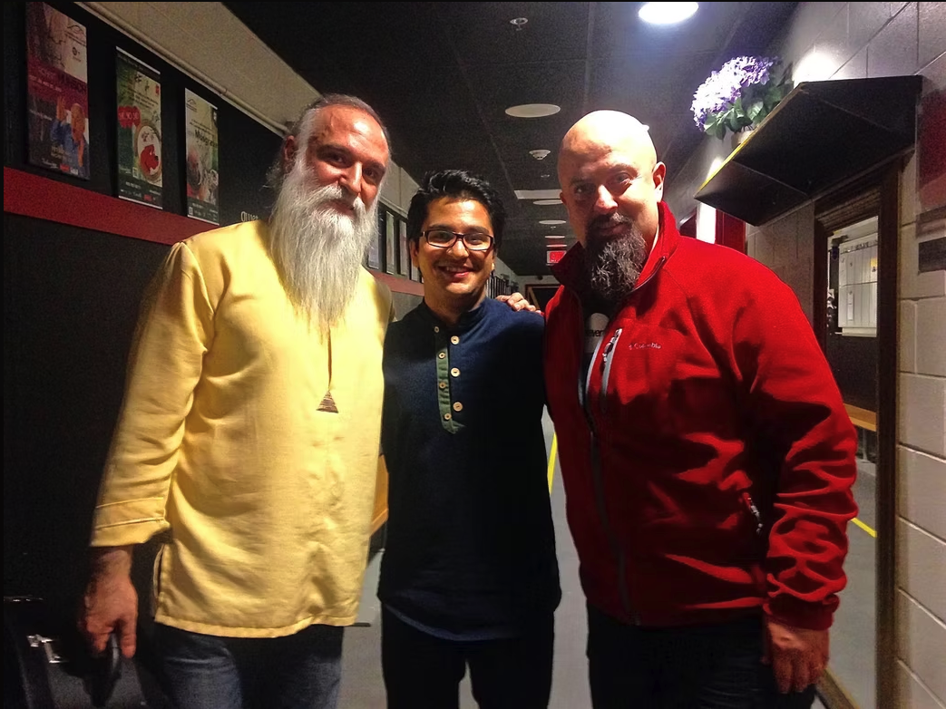 With Davod Azad and Reza Moghaddas